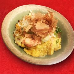 長芋のふんわり焼き（明太マヨ）